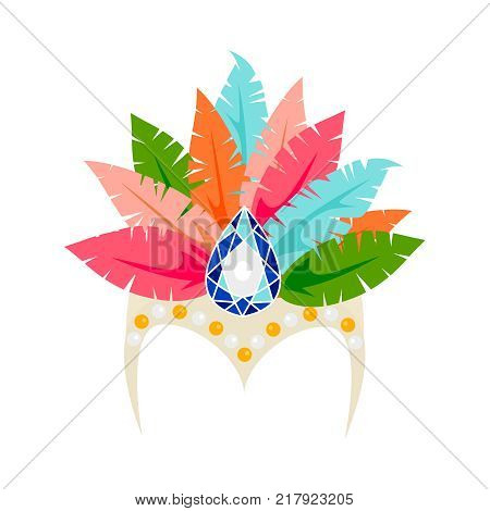 Vector colorful carnival masks icon set isolated on white