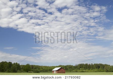 Barn In A Field