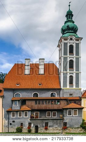 The former church of St. Jost Church in Cesky Krumlov Czech republic