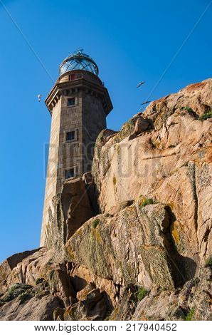 Faro Cabo Vilano Is Located In The Town Hall Of Camariñas In Galicia Spain With 59 Meters Of Height