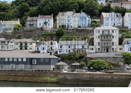 The view across the estuary to the house of West Looe