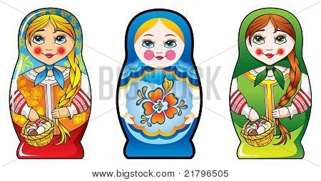 Fészekrakó Orosz babák - matryoshka
