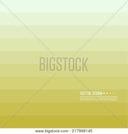 Abstract background with rhythmic rectangular horizontal stripes. Transition and gradation of color. Vector blend gradient for illustrations, covers and flyers. Color yellow, gold, beige.