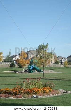 Jesienny Park i domów