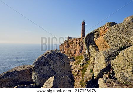 Cape Villano lighthouse located in the municipality of Camari