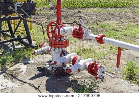 The Pumping Unit As The Oil Pump Installed On A Well. Equipment Of Oil Fields.