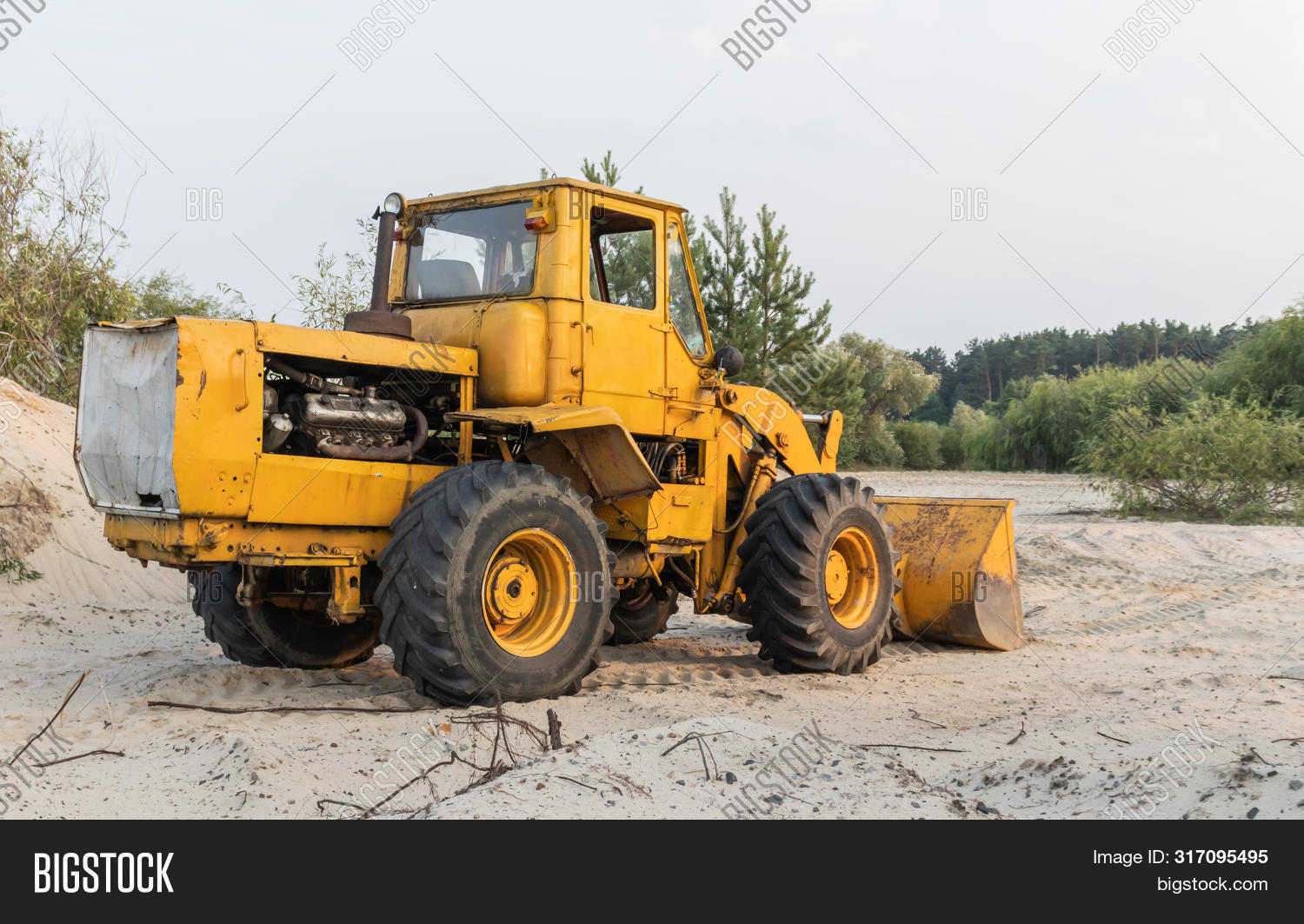 Tractor Loader. Wheel Image & Photo (Free Trial) Bigstock