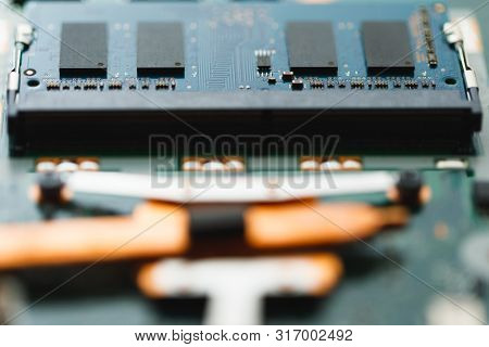 ram sodimm memory module, close-up view