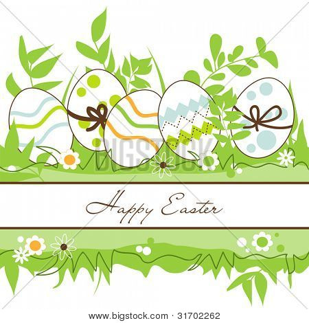 Vector Easter frame