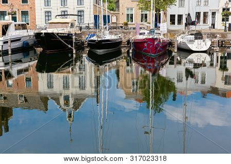 Harbor In The City Of Goes, Zeeland, Netherlands
