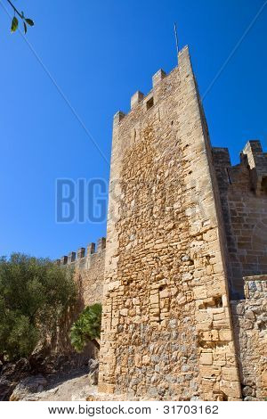 Slottet Capdepera. Mallorca. Baleariske Øer. Spanien.
