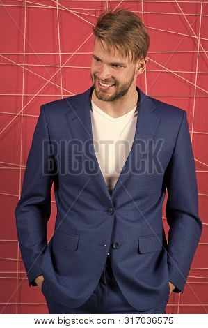 Business Meeting. Sexy Man In Stylish Jacket. Business Fashion And Dress Code. Confident Businessman