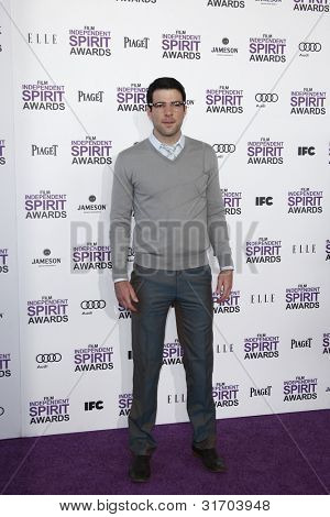 SANTA MONICA, CA - FEB 25: Zachary Quinto na 2012 nezávislého ducha Film Awards v únoru 25,