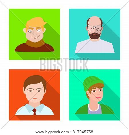 Vector Design Of Avatar And Person Symbol. Collection Of Avatar And Profession Stock Vector Illustra
