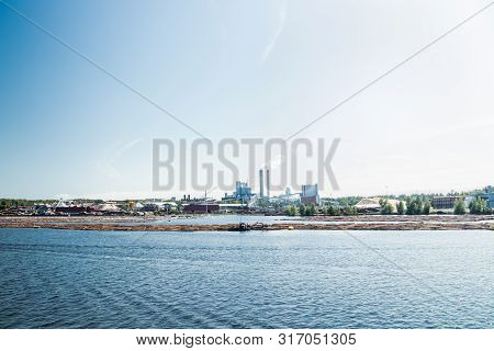 Lappeenranta, Finland - August 7, 2019: Upm Factory In Lappeenranta, Finland
