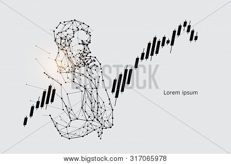 The Particles, Geometric Art, Line And Dot Of Human Thinking.
Abstract Vector Illustration. Graphic 