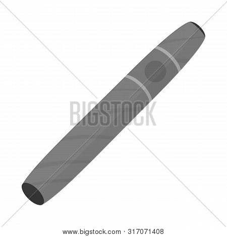 Isolated Object Of Cigar And Cuban Sign. Collection Of Cigar And Nicotine Stock Symbol For Web.
