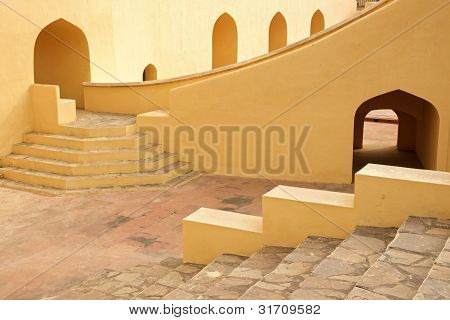 Jantar Mantar Gözlemevi. Jaipur, Hindistan
