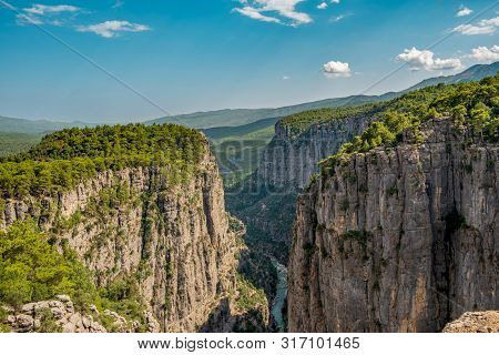 Tazi Canyon In Antalya On Sunny Day