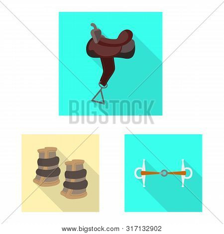 Isolated Object Of Track And Racing Symbol. Collection Of Track And Riding Stock Vector Illustration