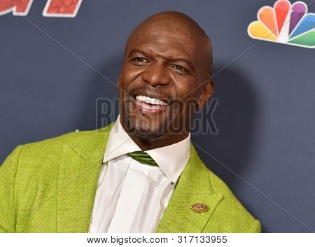 LOS ANGELES - AUG 13:  Terry Crews arrives for the America's Got Talent' Season 14 Red Carpet on August 13, 2019 in Hollywood, CA                