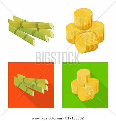 Isolated Object Of Farm And Agriculture Sign. Collection Of Farm And Technology Stock Vector Illustr