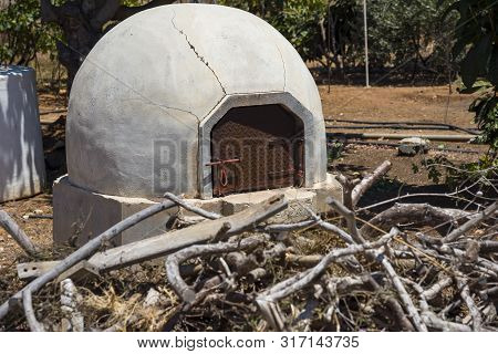 Traditional Greece And Cyprus Kleftiko Pit Oven. Mediterranean Cuisine. Greek Lamb. Ovens In Cyprus