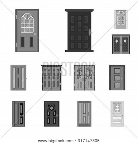 Vector Illustration Of Building And Office Sign. Set Of Building And Modern Vector Icon For Stock.