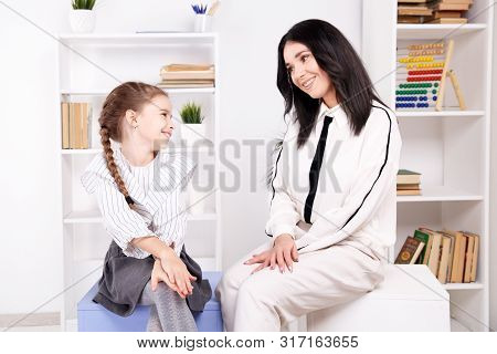 Children Psyhology Concept. Session Of Psychologist Treatment.