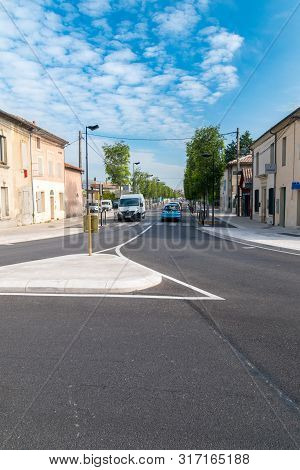 Orange, France - June 4, 2019: Avenue Marechal De Lattre De Tassigny In Orange, France.