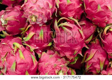 Dragon Fruits For Sale At Food Department Inside Hypermarket