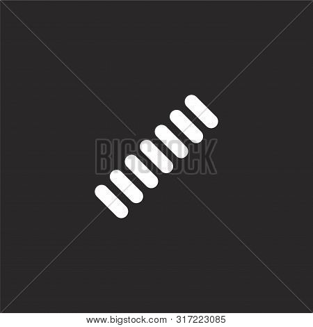Marshmallow Icon. Marshmallow Icon Vector Flat Illustration For Graphic And Web Design Isolated On B