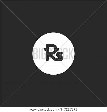 Nepalese Icon. Nepalese Icon Vector Flat Illustration For Graphic And Web Design Isolated On Black B