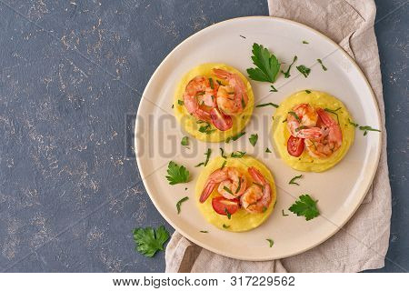 Shrimp & Polenta - Fodmap Dash Diet Gluten Free Dish