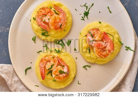 Shrimp & Polenta - Fodmap Dash Diet Gluten Free Dish