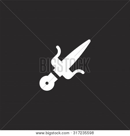 Sai Icon. Sai Icon Vector Flat Illustration For Graphic And Web Design Isolated On Black Background 