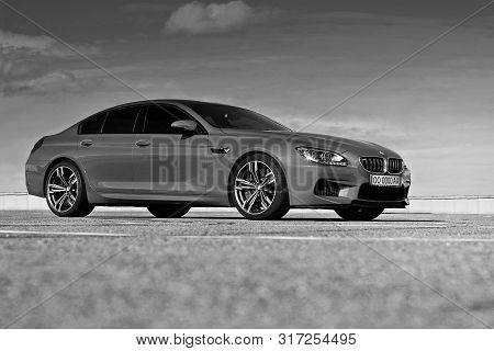 Kiev, Ukraine; June 25, 2013; Red Bmw M6 In The City
