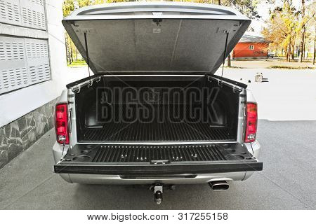 Kiev, Ukraine - August 23, 2014. Gray Dodge Ram Srt-10 In The City