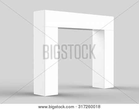 White Blank Entrance Image Photo Free Trial Bigstock