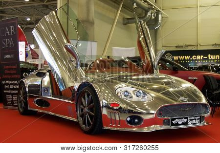 Kiev, Ukraine; May 29, 2011. Spyker C8 In Room