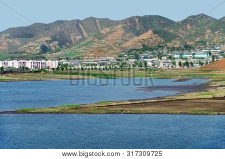 North Korea. Coastal Urban-type Settlement On The Coast Of The Japanese Or Eastern Sea Near Wonsan