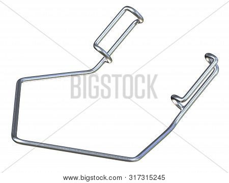 Wire Retractor Isolated On White. 3d Rendering
