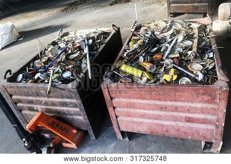 Chisinau, Republic Of Moldova. July 2, 2019 - Waste Trash Plastic And Other Types Of Garbage, Waste 