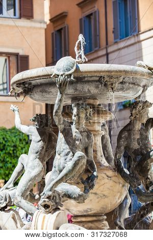 The Turtle Fountain Located In Piazza Mattei Built In 1588 By The Architect Giacomo Della Porta