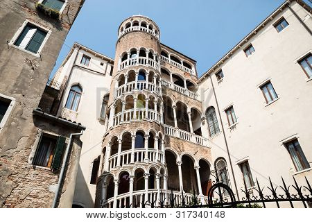The Famous Staircase Of The Palazzo Contarini Del Bovolo