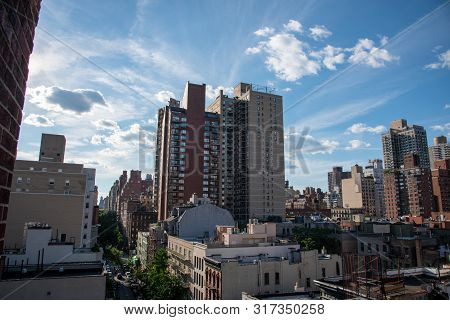 Upper East Side In Manhattan From A High Up Location