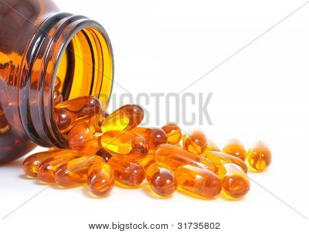 Contenitore e capsule di olio di pesce
