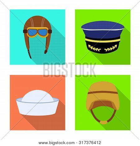 Vector Design Of Headdress And Clothing Symbol. Collection Of Headdress And Armed Vector Icon For St