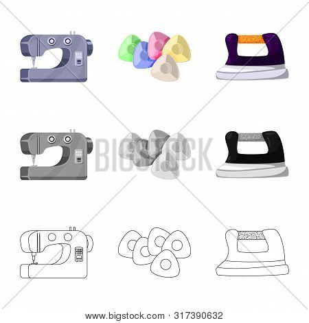 Vector Design Of Craft And Handcraft Icon. Set Of Craft And Industry Stock Vector Illustration.