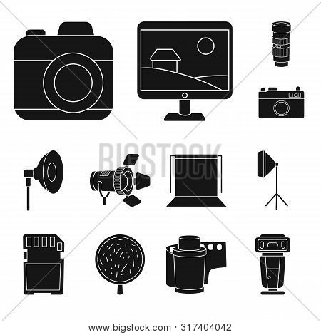 Vector Design Of Business And Hobbies Sign. Collection Of Business And Photo Stock Vector Illustrati